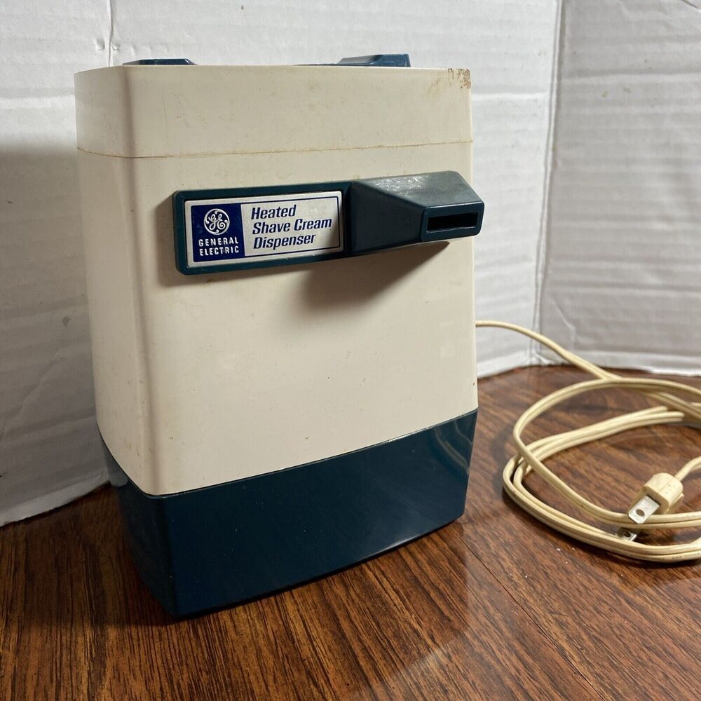 Vintage GE heated shave cream dispenser General Electric Untested